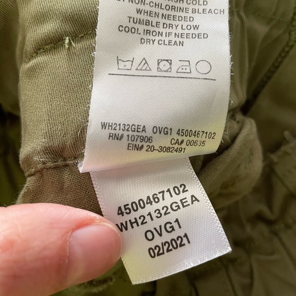 Hudson Remi High Rise Paper Bag Straight Jeans Size 27 Olive Green - Picture 12 of 12